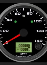 SpeedHut Speedometer Gauge 140mph Programmable | with Turn Signal and High Beam                                     - GR338-SPEEDO-02T - Image 2