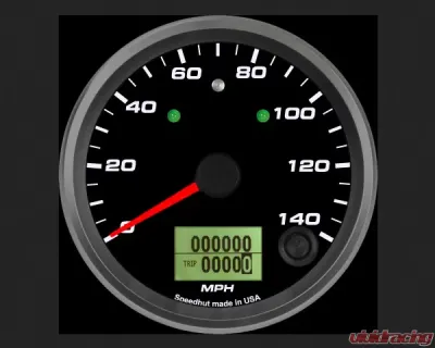 SpeedHut Speedometer Gauge 140mph Programmable | with Turn Signal and High Beam - GR338-SPEEDO-02T