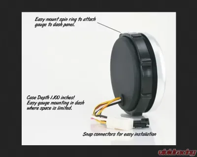 SpeedHut Speedometer Gauge 140mph Programmable | with Turn Signal and High Beam - GR338-SPEEDO-02T