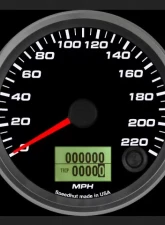 SpeedHut Speedometer Gauge 220mph Programmable                                     - GR338-SPEEDO-07 - Image 2