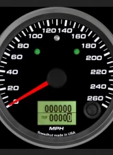 SpeedHut Speedometer Gauge 260mph Programmable with Turn Signal and High Beam                                     - GR338-SPEEDO-10T - Image 2