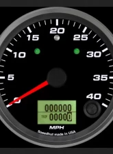 SpeedHut Speedometer Gauge 40mph Programmable with Turn Signal and High Beam                                     - GR338-SPEEDO-12T - Image 2