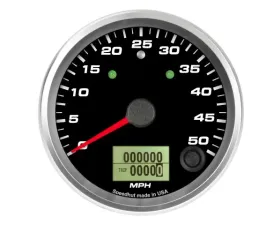 SpeedHut Speedometer Gauge 50mph Programmable with Turn Signal and High Beam