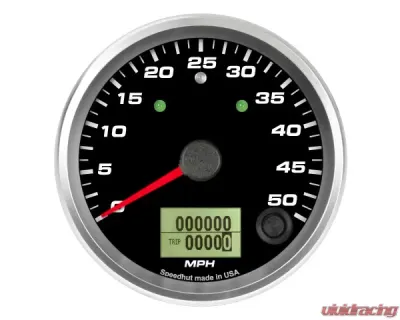SpeedHut Speedometer Gauge 50mph Programmable with Turn Signal and High Beam - GR338-SPEEDO-15T