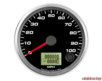 SpeedHut Speedometer Gauge 100mph Programmable - GR338-SPEEDO-16