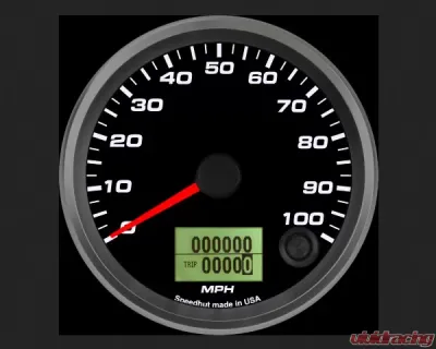 SpeedHut Speedometer Gauge 100mph Programmable - GR338-SPEEDO-16