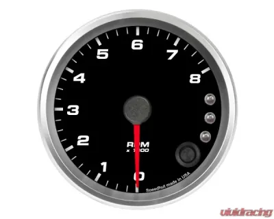 SpeedHut Tachometer Gauge 8K RPM Shift-light - GR338-TACH-02