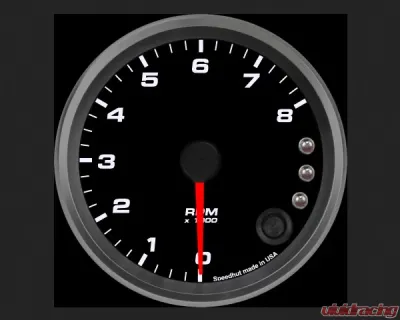 SpeedHut Tachometer Gauge 8K RPM Shift-light - GR338-TACH-02