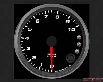 SpeedHut Tachometer Gauge 10K RPM Shift-light - GR338-TACH-03