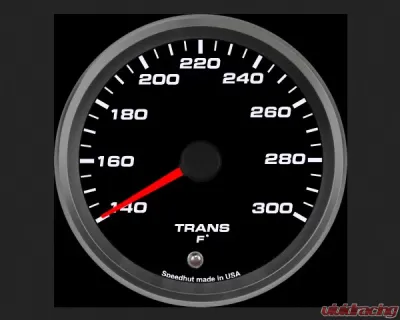 SpeedHut Trans Temp Gauge 140-300F with Warning - GR338-TRNS-01