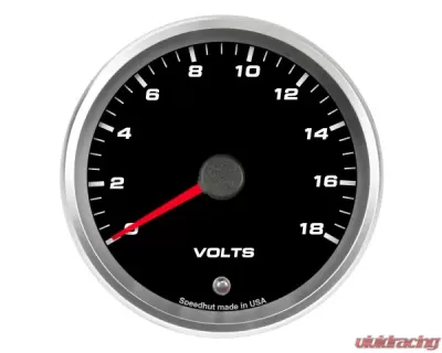 SpeedHut Volt Gauge 0-18V with Warning - GR338-VOLT-01
