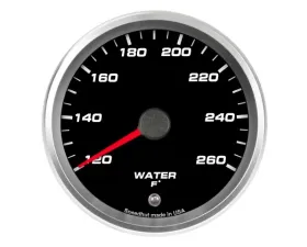 SpeedHut Water Temp Gauge 120-260F with Warning