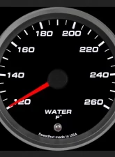 SpeedHut Water Temp Gauge 120-260F with Warning                                     - GR338-WTR-01 - Image 2