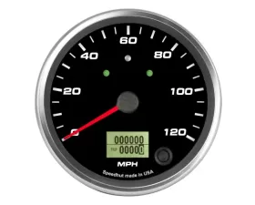 SpeedHut Speedometer Gauge 120mph Programmable | with Turn Signal and High Beam