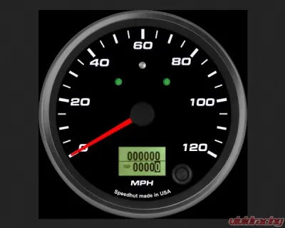 SpeedHut Speedometer Gauge 120mph Programmable | with Turn Signal and High Beam - GR4-SPEEDO-01T