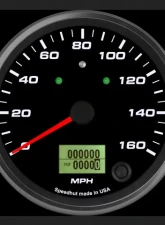 SpeedHut Speedometer Gauge 160mph Programmable | with Turn Signal and High Beam                                     - GR4-SPEEDO-03T - Image 2