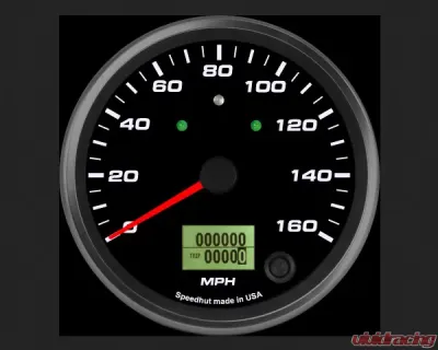 SpeedHut Speedometer Gauge 160mph Programmable | with Turn Signal and High Beam - GR4-SPEEDO-03T