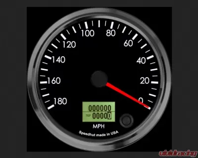 SpeedHut Speedometer Gauge 180mph Programmable | Counter Clockwise - GR4-SPEEDO-05-CCW