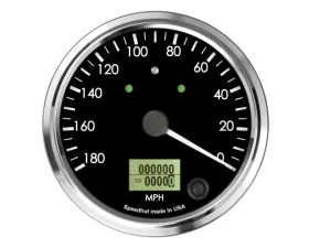SpeedHut Speedometer Gauge 180mph Programmable Counter Clockwise with Turn Signals and High Beam