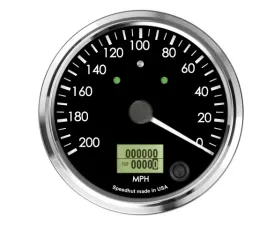 SpeedHut Speedometer Gauge 200mph Programmable Counter Clockwise with Turn Signals and High Beams