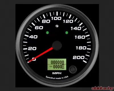SpeedHut Speedometer Gauge 200mph Programmable | with Turn Signal and High Beam - GR4-SPEEDO-06T