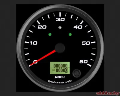 SpeedHut Speedometer Gauge 60mph Programmable | with Turn Signal and High Beam - GR4-SPEEDO-13T