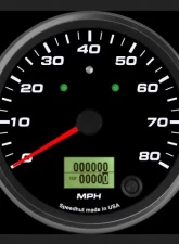 SpeedHut Speedometer Gauge 80mph Programmable | with Turn Signal and High Beam                                     - GR4-SPEEDO-14T - Image 2