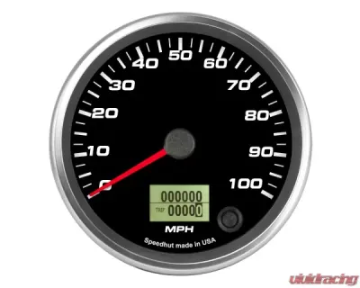 SpeedHut Speedometer Gauge 100mph Programmable - GR4-SPEEDO-16