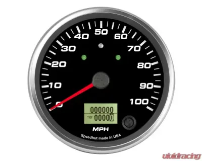 SpeedHut Speedometer Gauge 100mph Programmable | with Turn Signal and High Beam - GR4-SPEEDO-16T