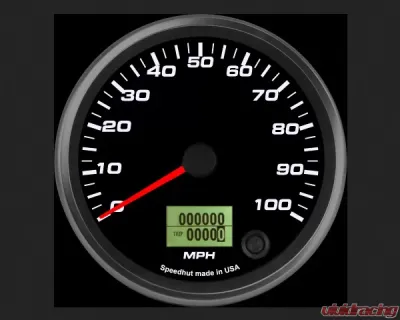 SpeedHut Speedometer Gauge 100mph Programmable - GR4-SPEEDO-16