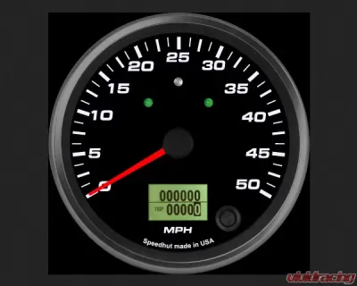 SpeedHut Speedometer Gauge 50mph Programmable | with Turn Signal and High Beam - GR4-SPEEDO-20T