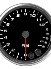 SpeedHut Tachometer Gauge 12K RPM Shift-light                                     - GR4-TACH-04 - Image 5