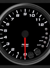 SpeedHut Tachometer Gauge 12K RPM Shift-light                                     - GR4-TACH-04 - Image 2