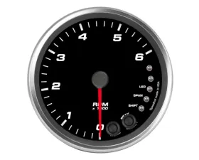 SpeedHut Diesel Tachometer Gauge 6K RPM Shift-light