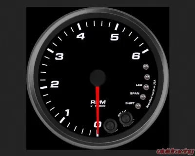 SpeedHut Diesel Tachometer Gauge 6K RPM Shift-light - GR4-TACH-08-HTZ