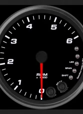 SpeedHut Tachometer Gauge 6K RPM Shift-light                                     - GR4-TACH-08 - Image 2