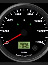 SpeedHut Speedometer Gauge 140mph Programmable | with Turn Signal and High Beam                                     - GR4.5-SPEEDO-02T - Image 2