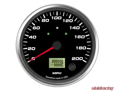 SpeedHut Speedometer Gauge 200mph Programmable | with Turn Signal and High Beam - GR4.5-SPEEDO-06T