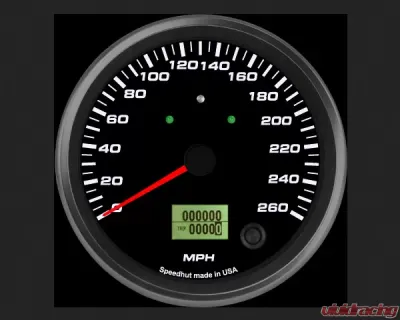 SpeedHut Speedometer Gauge 260mph Programmable | with Turn Signal and High Beam - GR4.5-SPEEDO-10T