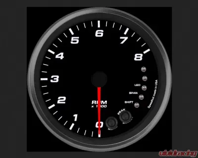SpeedHut Tachometer Gauge 8K RPM Shift-light Dash Mount - GR4.5-TACH-02-DM