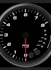 SpeedHut Tachometer Gauge 8K RPM Shift-light Pedestal Mount withaux Shift-light                                     - GR4.5-TACH-02SL-PM - Image 2