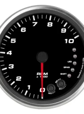 SpeedHut Tachometer Gauge 10K RPM Shift-light Pedestal Mount                                     - GR4.5-TACH-03-PM - Image 4
