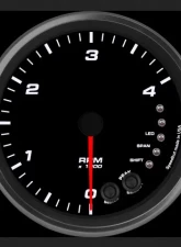 SpeedHut Tachometer Gauge 4K RPM Shift-light Pedestal Mount                                     - GR4.5-TACH-04-PM - Image 2