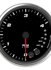 SpeedHut Tachometer Gauge 4K RPM Shift-light Pedestal Mount withaux Shift-light                                     - GR4.5-TACH-04SL-PM - Image 4
