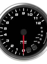 SpeedHut Tachometer Gauge 12K RPM Shift-light Pedestal Mount withaux Shift-light                                     - GR4.5-TACH-06SL-PM - Image 4