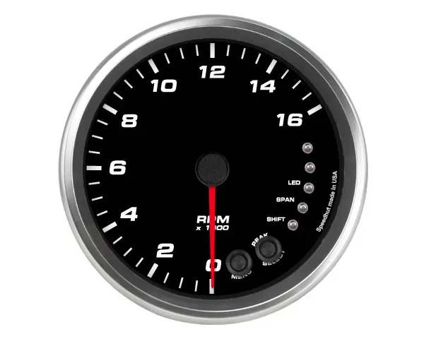 SpeedHut Tachometer Gauge 16K RPM Shift-light Pedestal Mount - GR4.5-TACH-07-PM