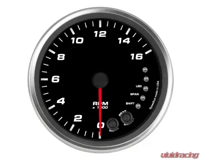 SpeedHut Tachometer Gauge 16K RPM Shift-light Pedestal Mount - GR4.5-TACH-07-PM