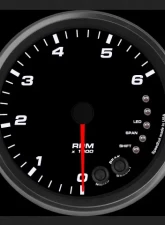 SpeedHut Tachometer Gauge 6K RPM Shift-light Dash Mount                                     - GR4.5-TACH-08-DM - Image 2