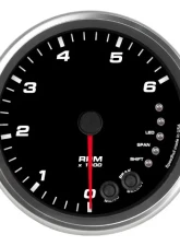 SpeedHut Tachometer Gauge 6K RPM Shift-light Pedestal Mount                                     - GR4.5-TACH-08-PM - Image 4