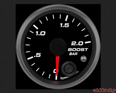 SpeedHut Boost Gauge 0-2.0bar Metric with Warning - GRM-BOOST-02